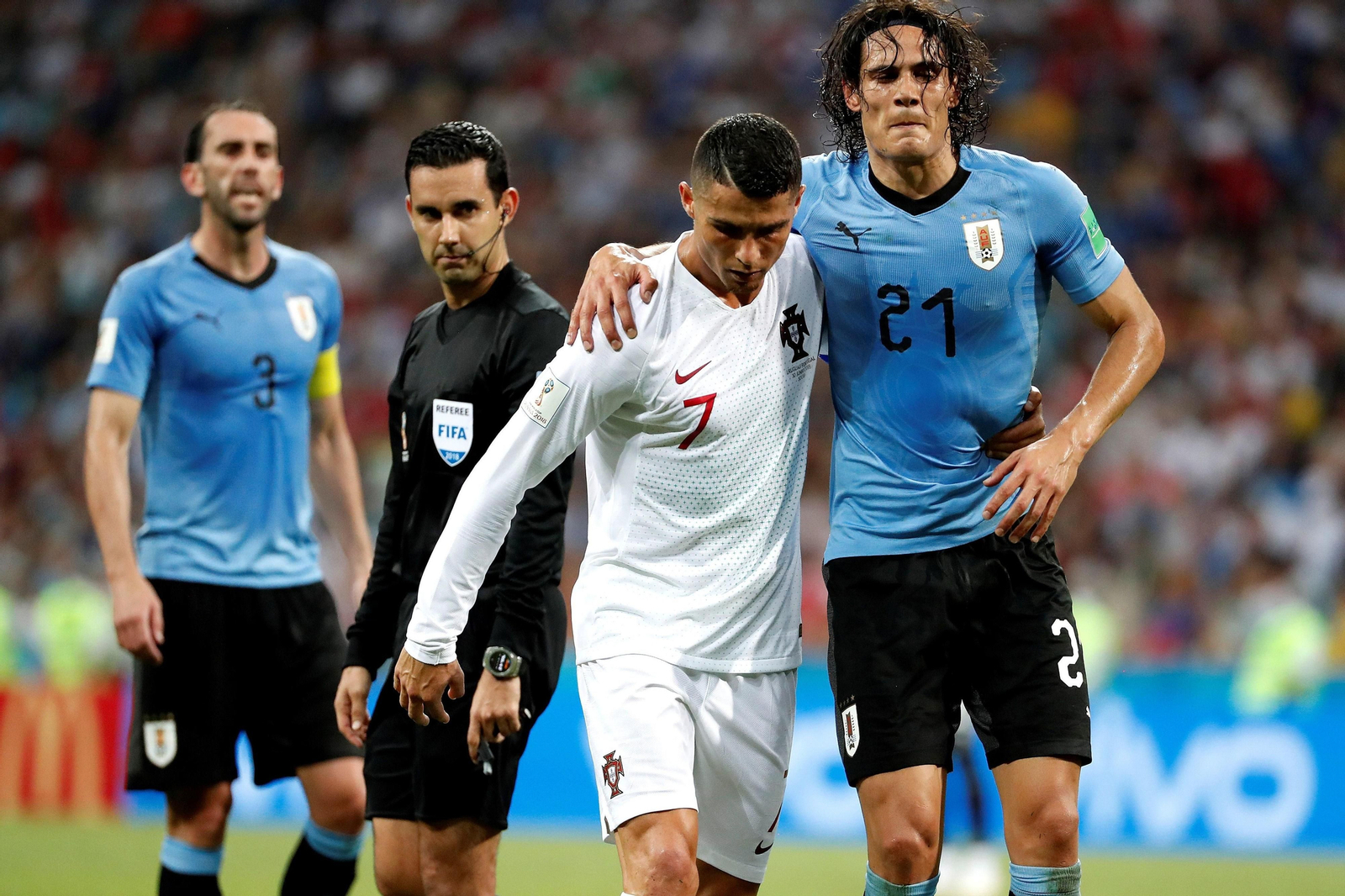 Las imágenes del Uruguay-Portugal