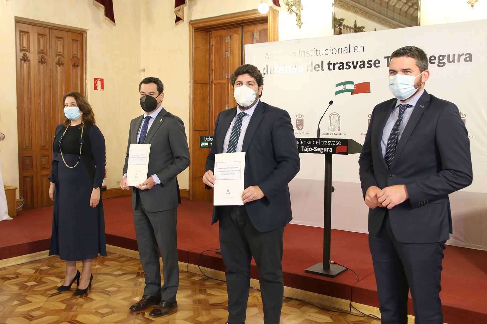 Fotogalería del acuerdo entre Andalucía y Murcia para la defensa del Trasvase Tajo-Segura