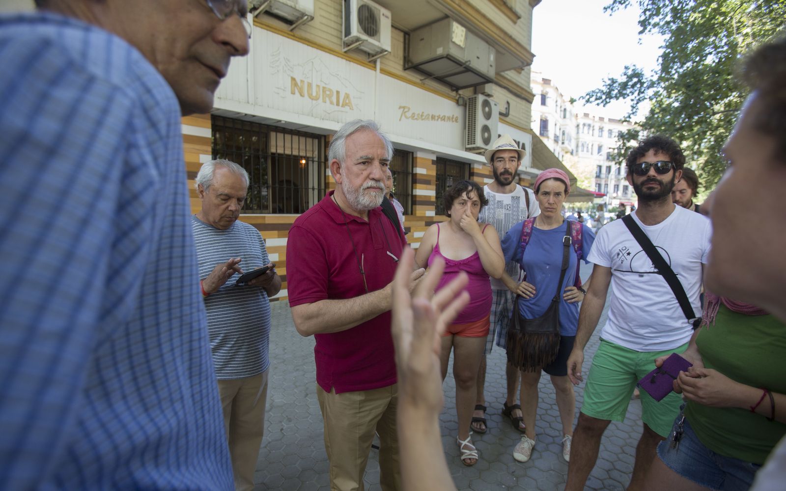 El momento de la tala en la Avenida de Cádiz