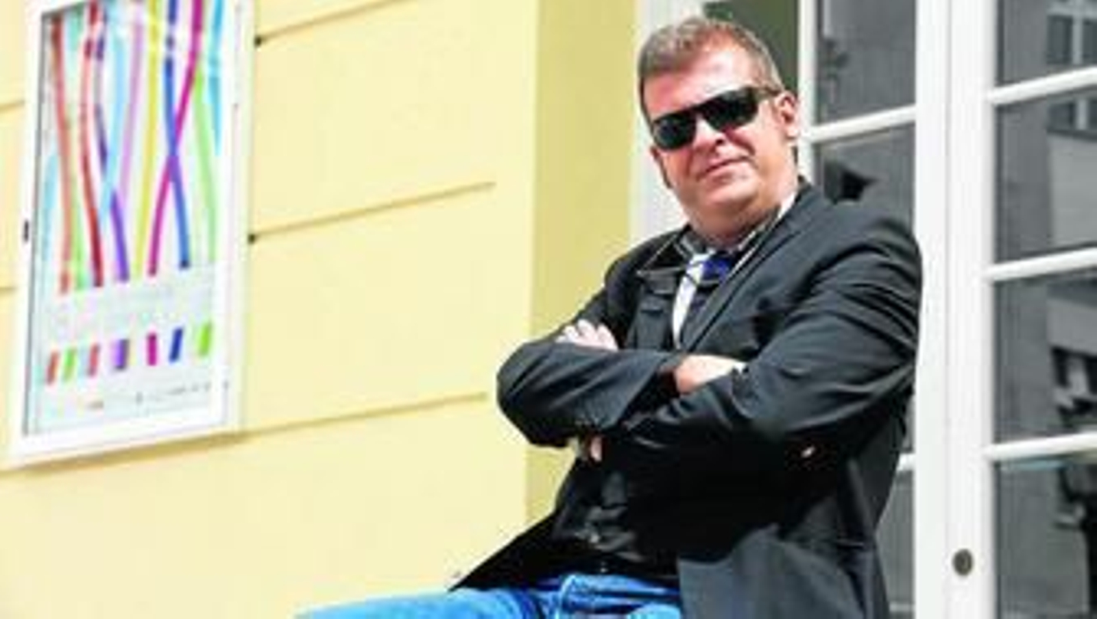 Paco León, ayer, en la terraza del Hotel Málaga Palacio.