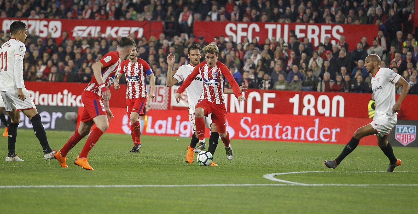 Las imágenes del Sevilla-Atlético de Madrid