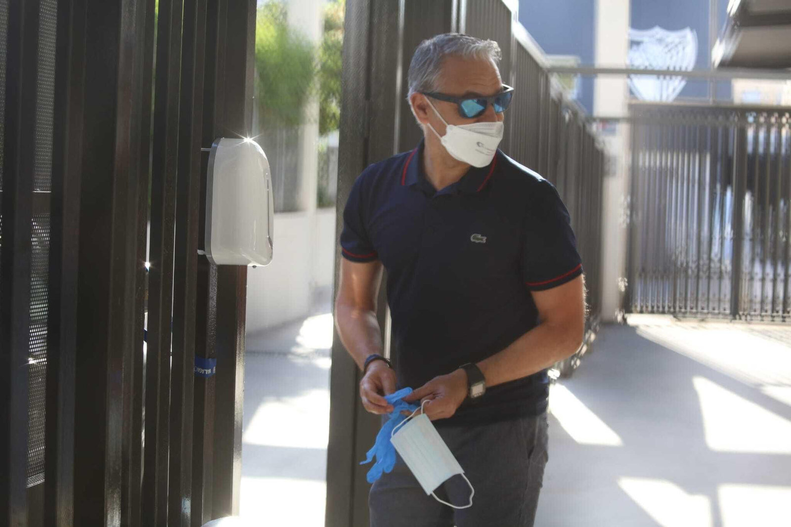 Las fotos de los jugadores del Málaga CF en La Rosaleda para los test