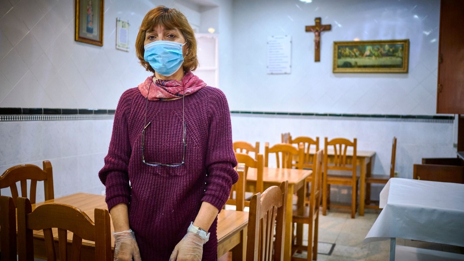 Mila Aragón, responsable del comedor social Virgen de Valvanuz.