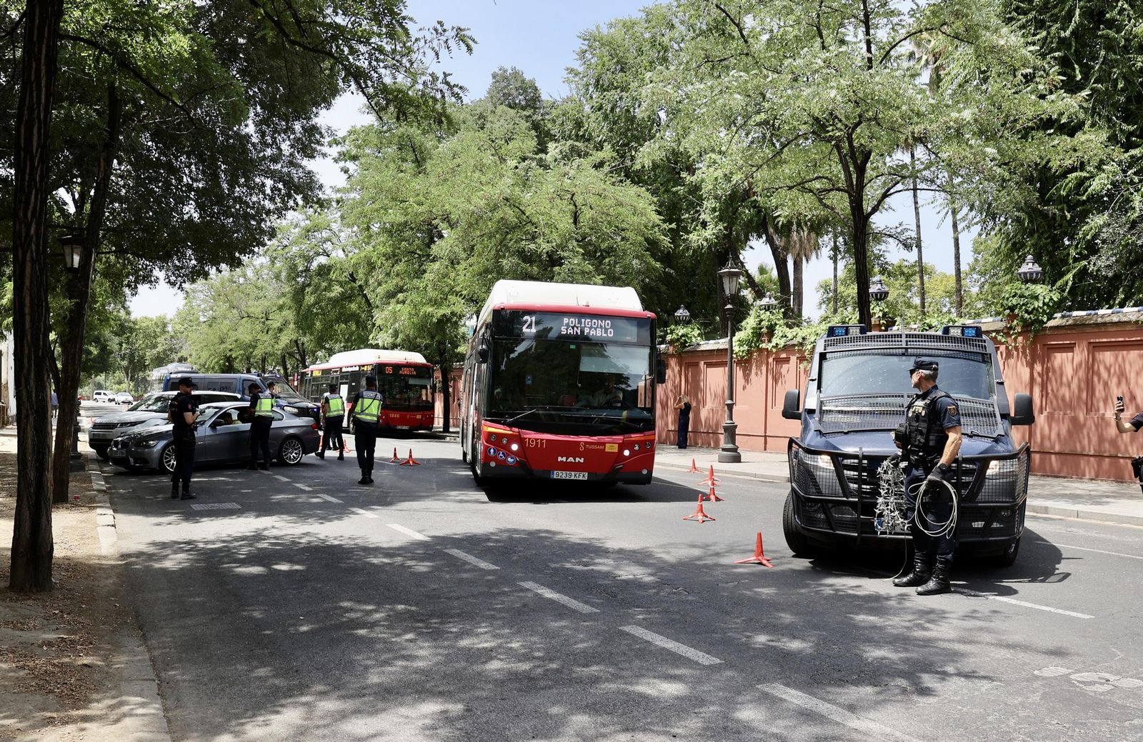 Policía Nacional hace inspecciones del subsuelo y con los perros para la ONU
