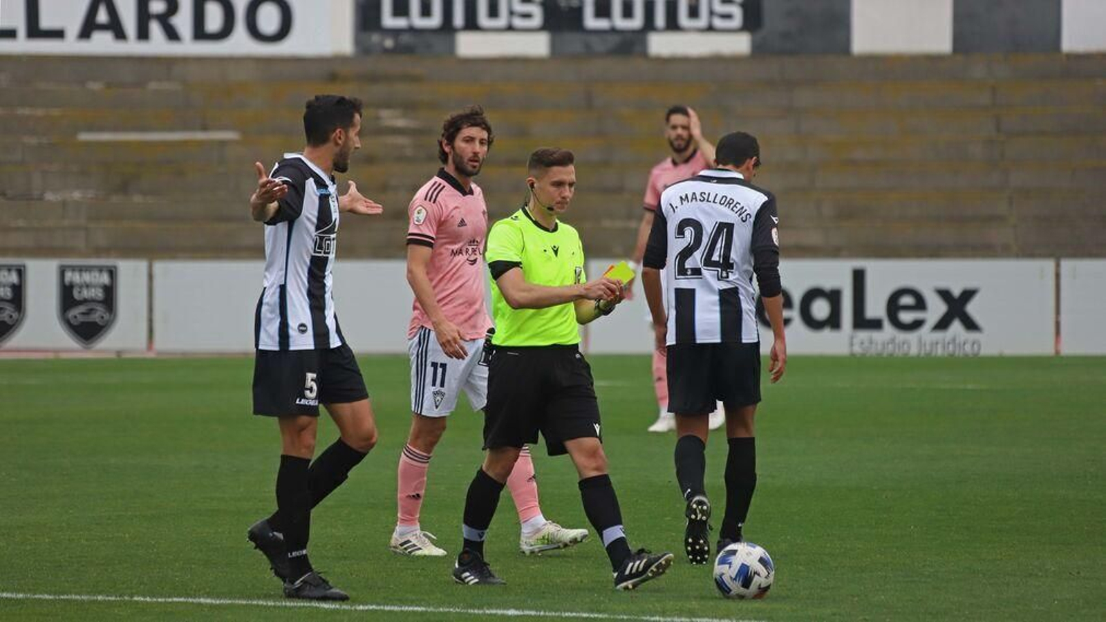 Alexandre Alemán Pérez, en el Balona-Marbella del pasado mes de febrero