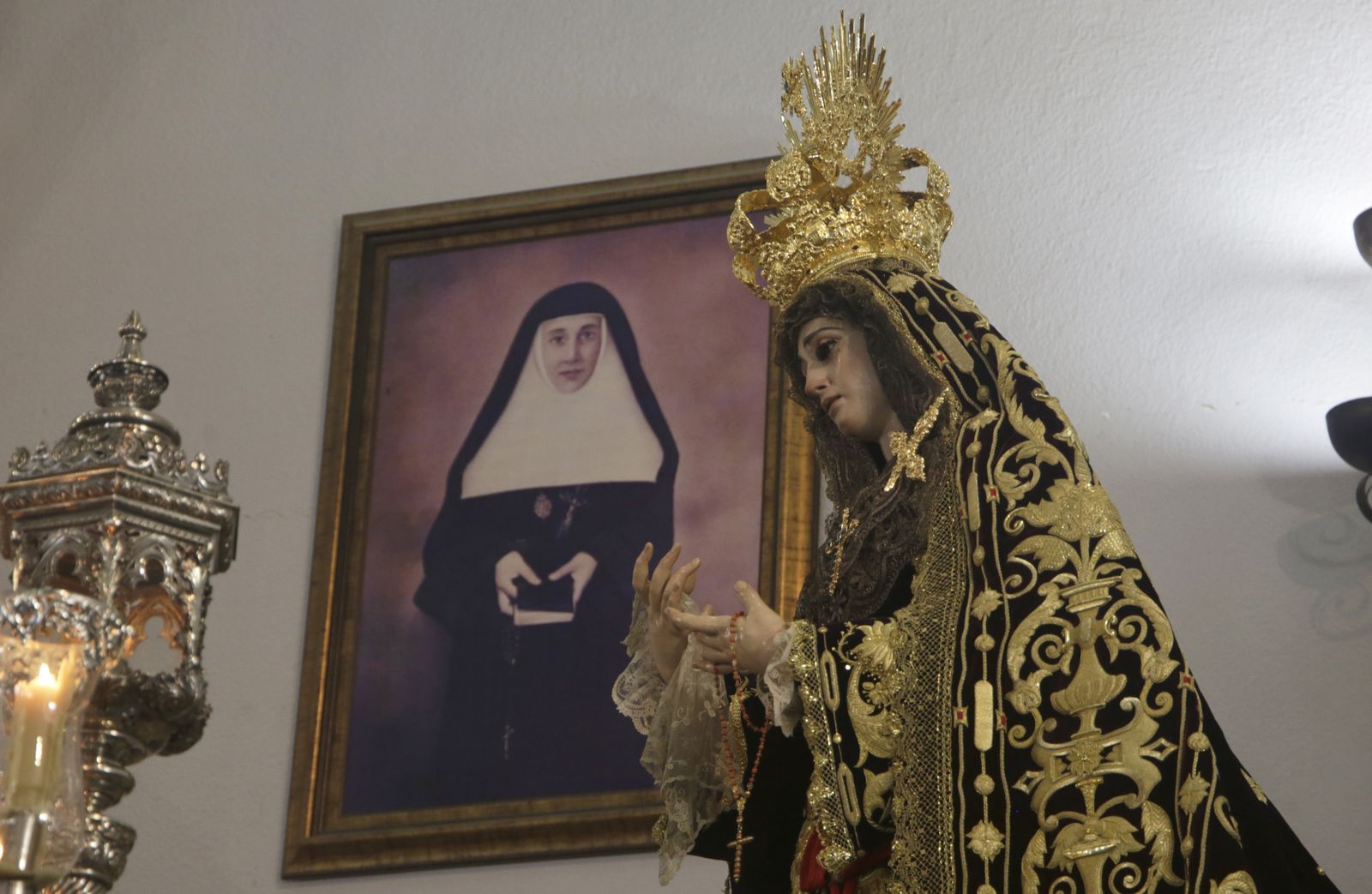 Virgen de la Victoria en el Rosario de la Aurora