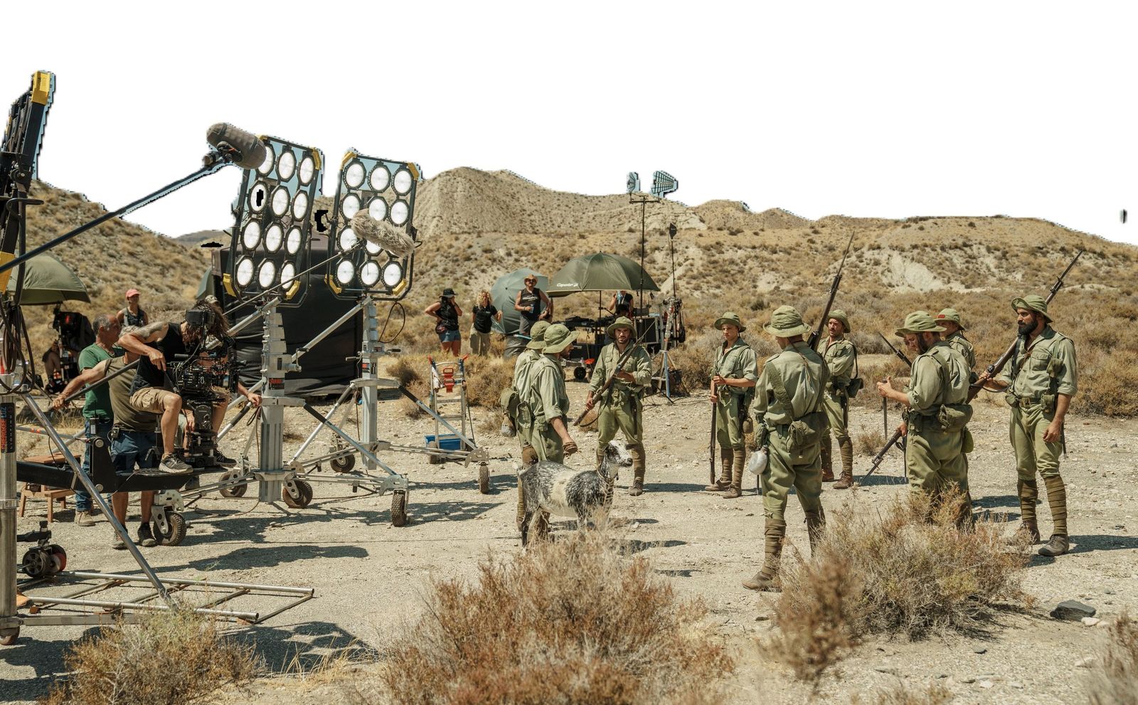 Rodaje en Tabernas de la película ‘Carta Blanca’ dirigida por Gerardo Herrero.d
