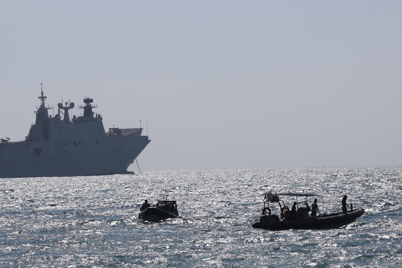 Las fotos del desembarco anfibio en La Malagueta