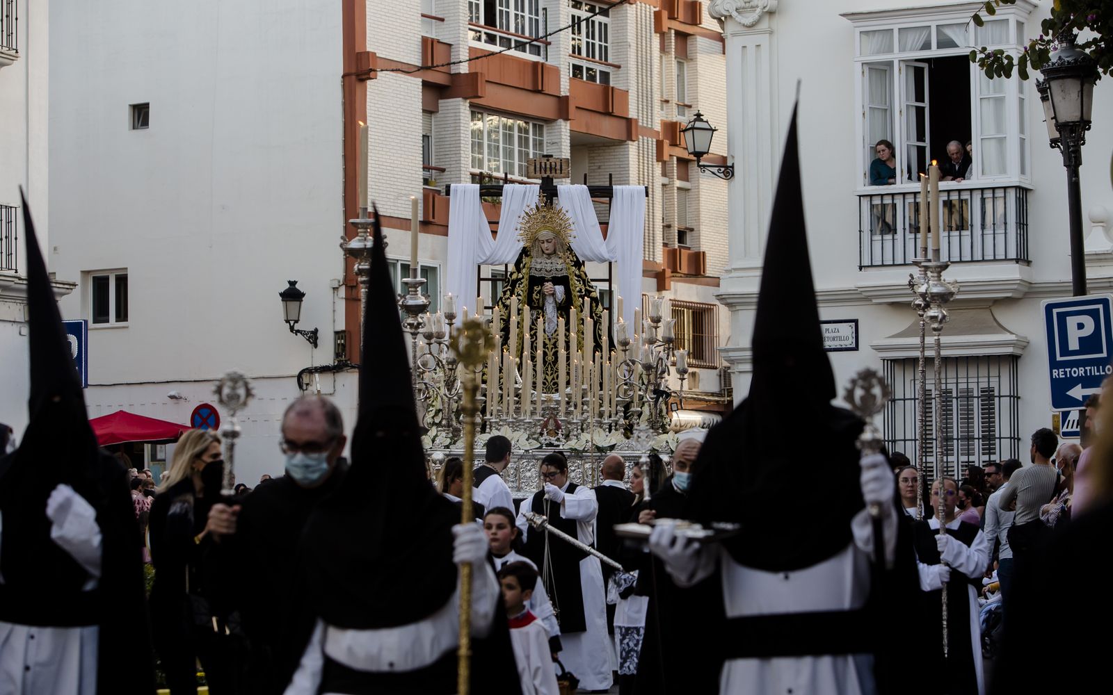 Las imágenes de la cofradía de la soledad en la Semana Santa de Chiclana 2022