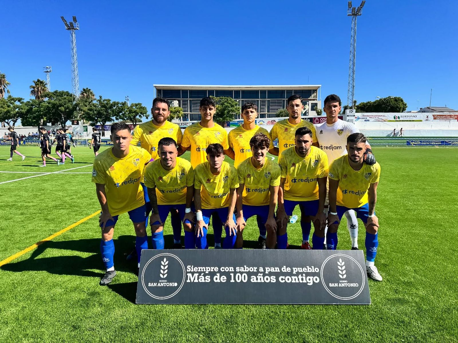 Alineación del Conil en el encuentro contra el Bollullos.