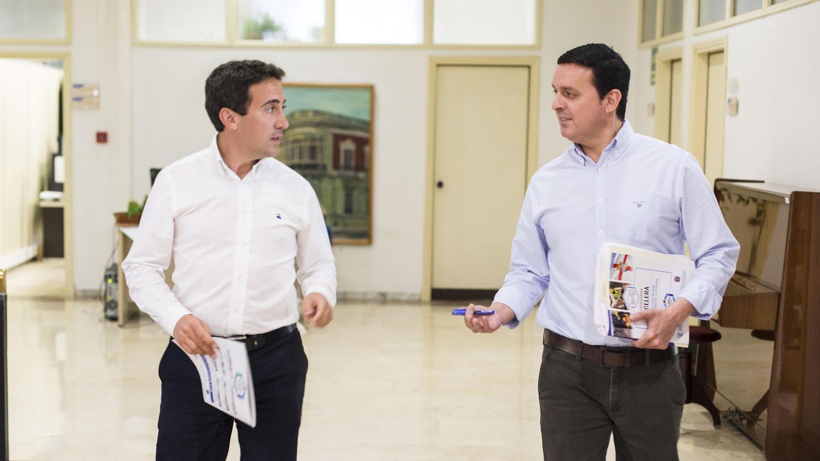 Óscar Liria y Javier Aureliano García en la Diputación