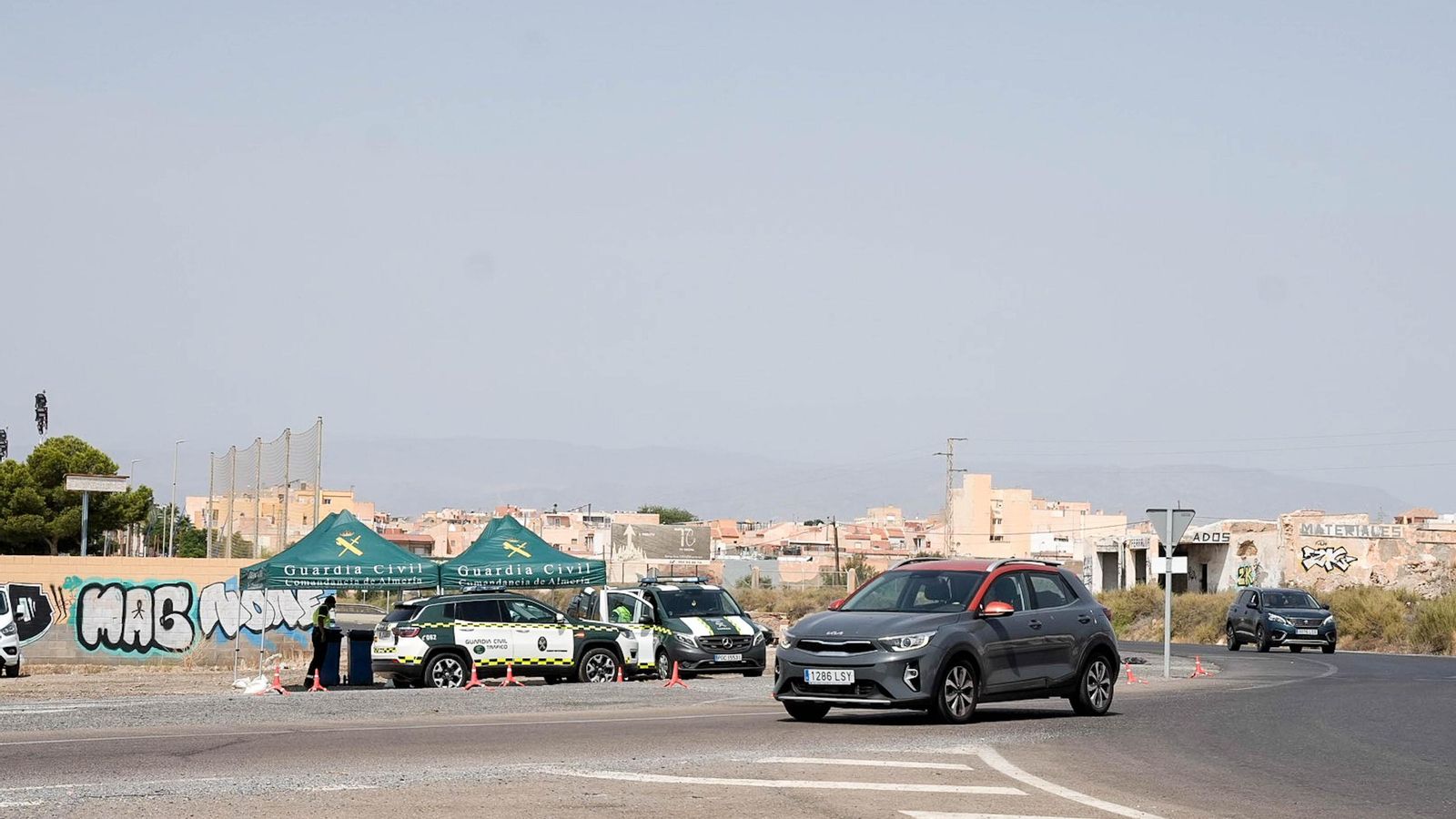 Controles de alcohol y drogas a los conductores en los accesos al Dreambeach