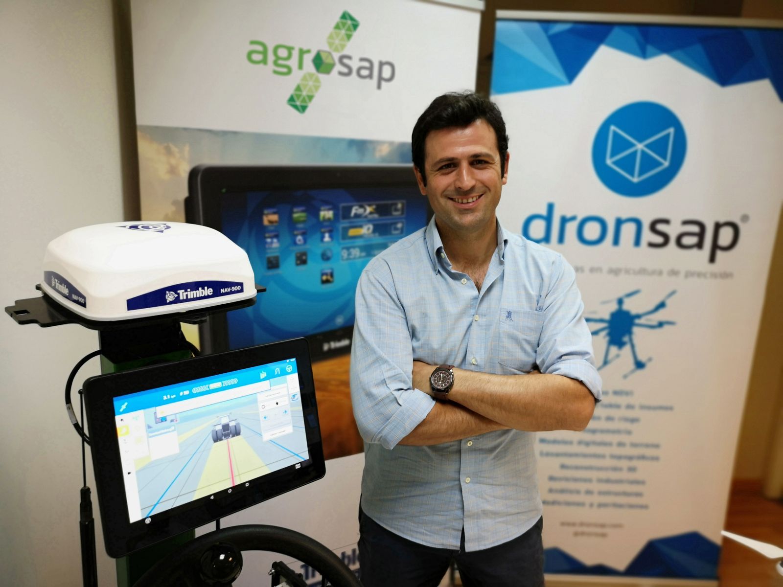 Salvador Correa en las instalaciones de Agrosap.