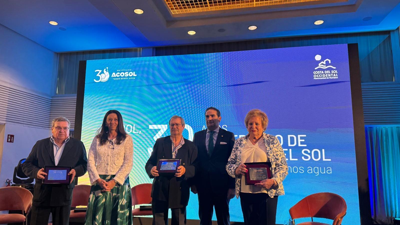 Fernando España, Matilde Mancha, Enrique Miranda, Manuel Cardeña y Dolores Górriz.