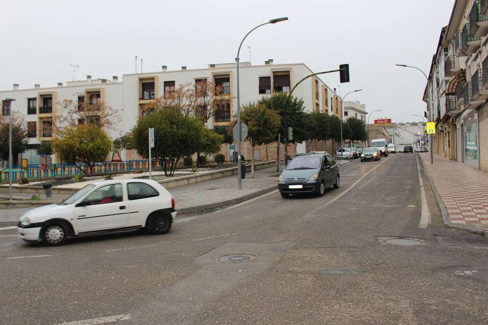 Cruce de La Unión, en Montilla.