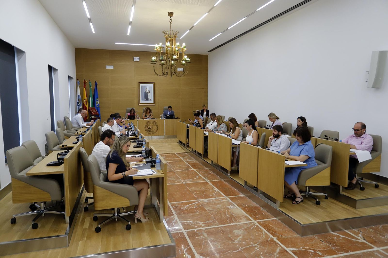 Imagen de archivo. Un pleno de la Diputación de Huelva.