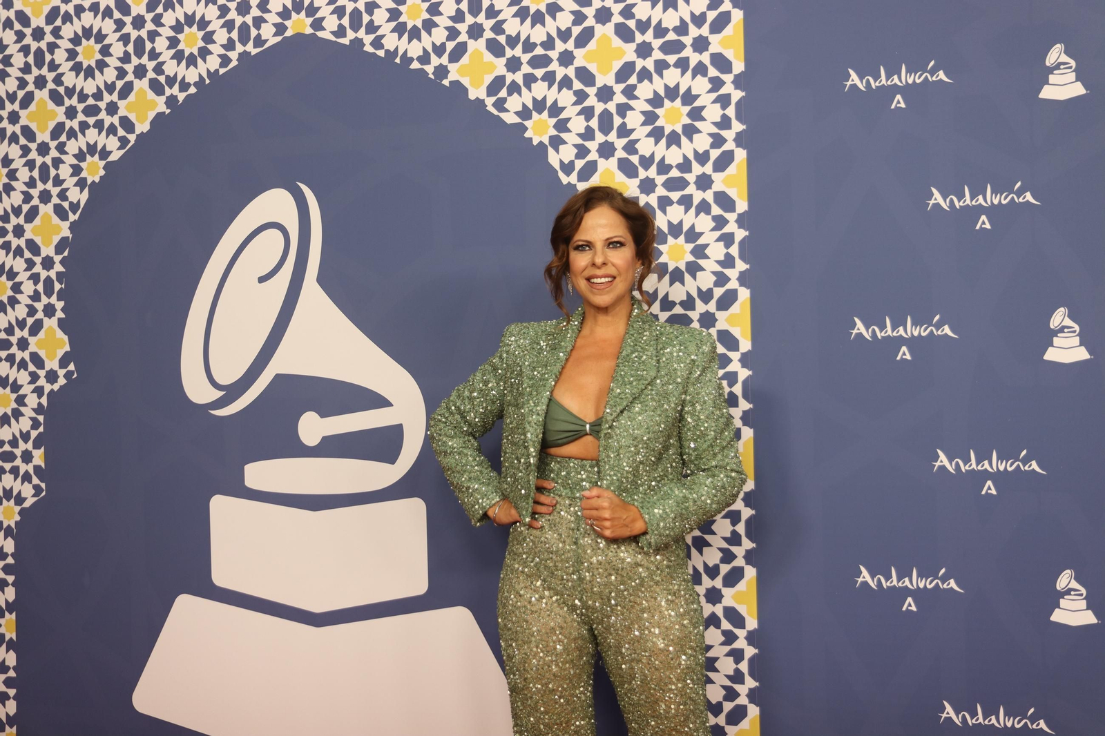 Pastora Soler en el concierto de los Latin Grammy en Sevilla.