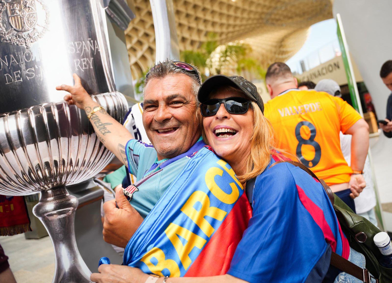 La fotos del día antes de la final de Copa Barcelona - Real Madrid