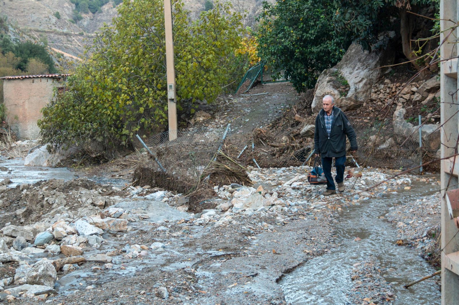 La borrasca Efraín desata el caos en la provincia de Granada
