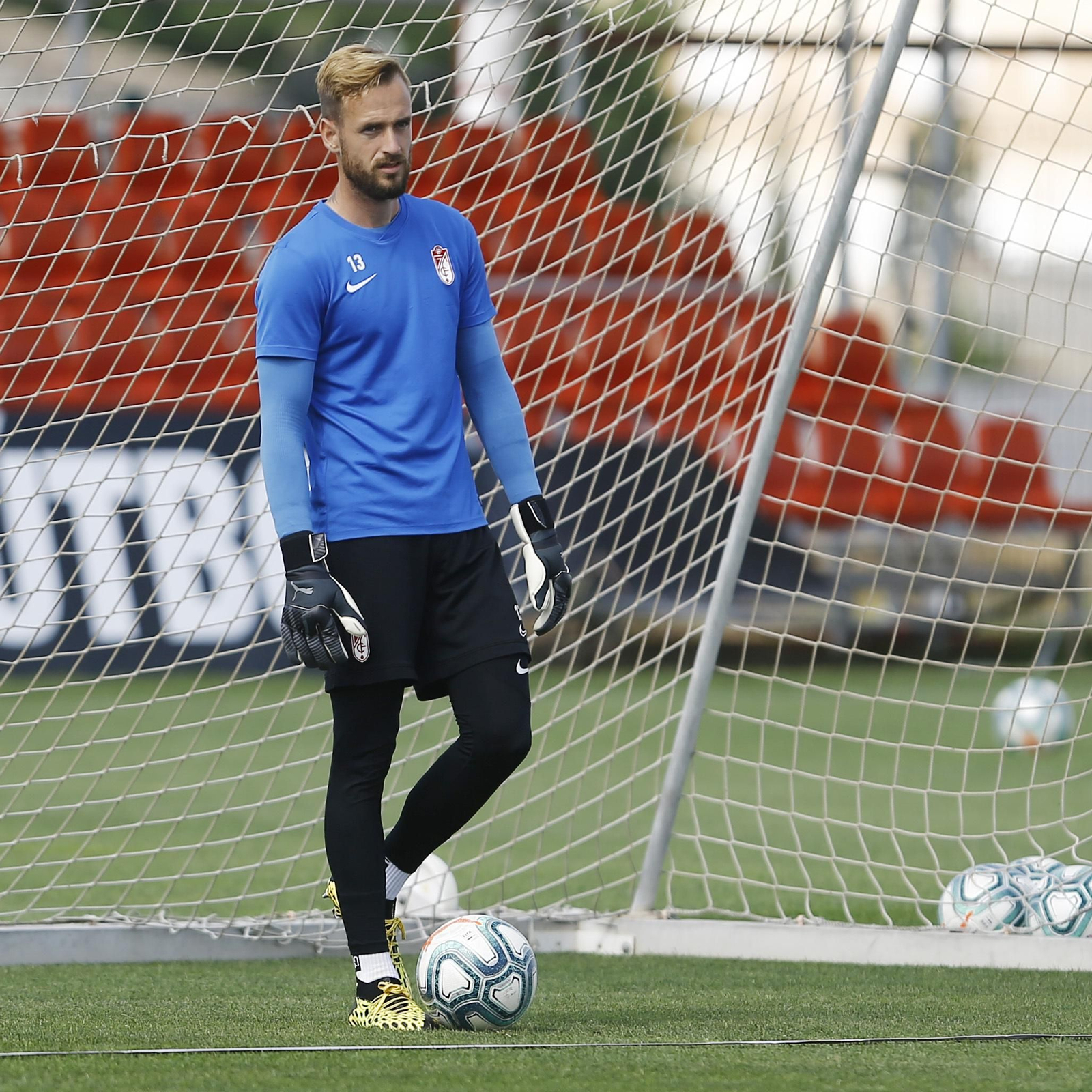 Aarón Escandell durante un entrenamiento