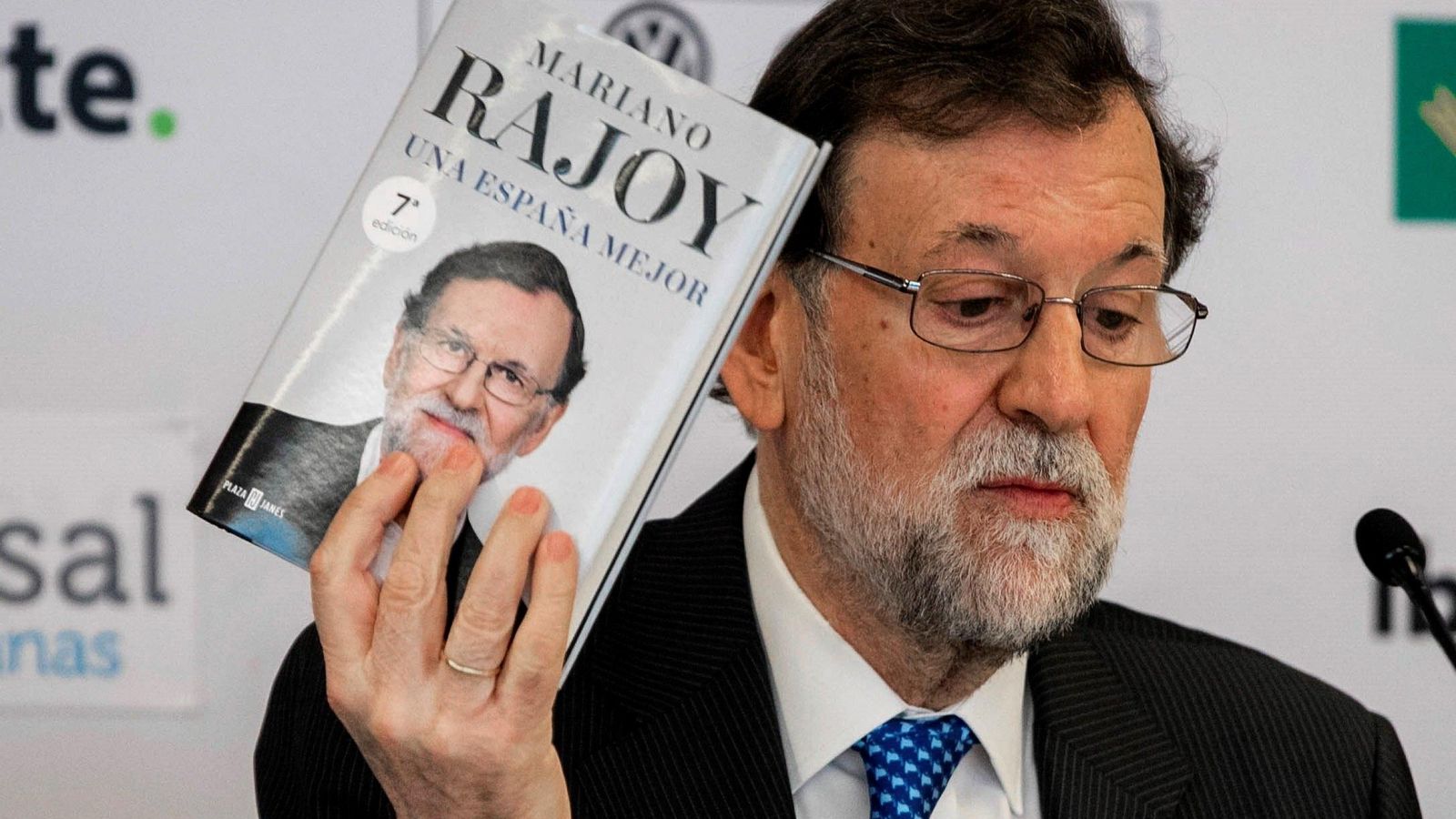 El expresidente del Gobierno en la presentación de su libro de memorias.