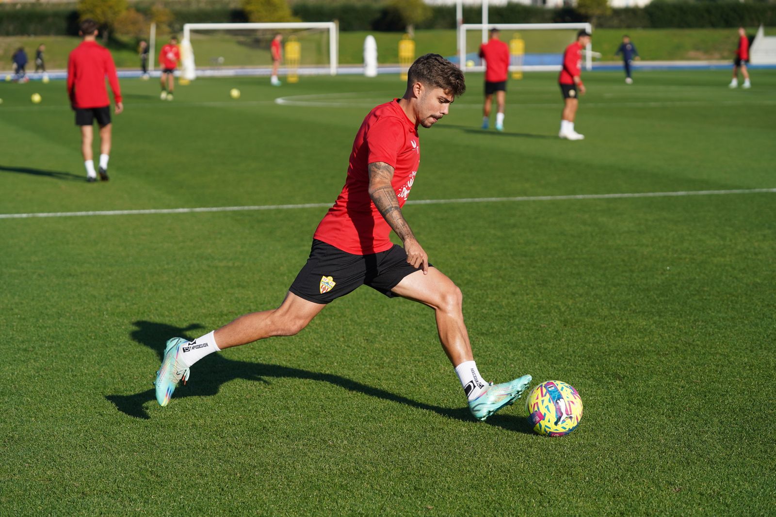 Así ha sido el entrenamiento del Almería este miércoles