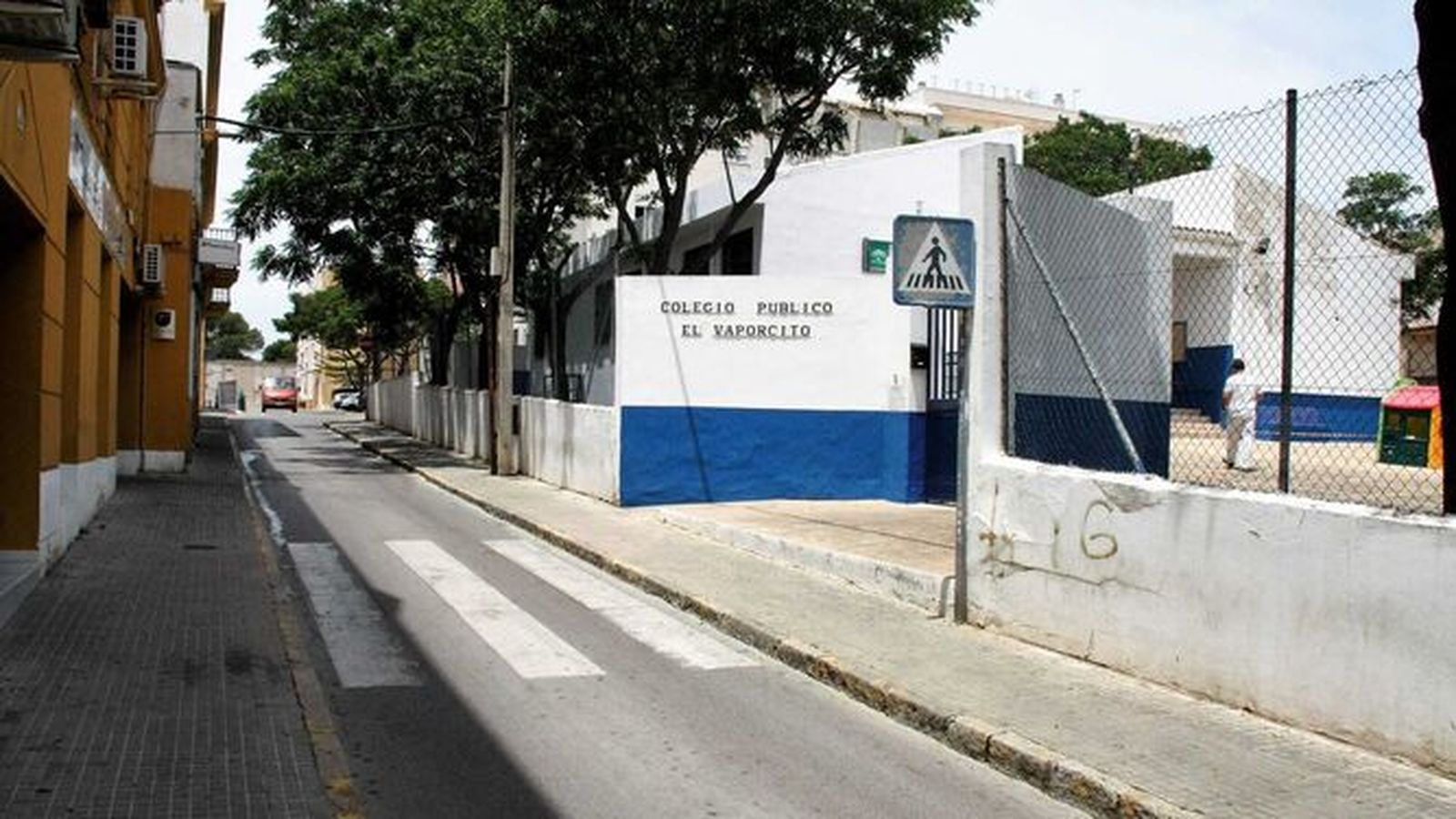 Una imagen del colegio El Vaporcito, en la calle Durango.