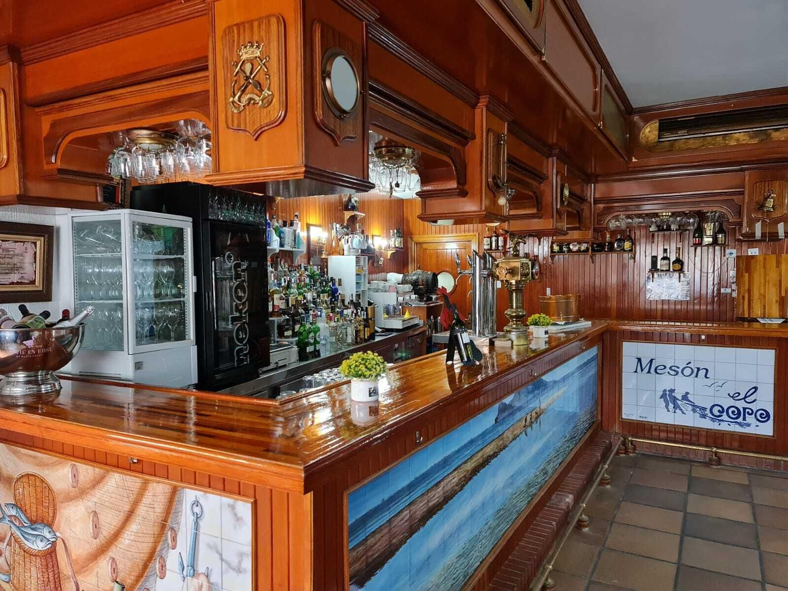 La barra de Mesón El Copo, uno de los establecimientos participantes.