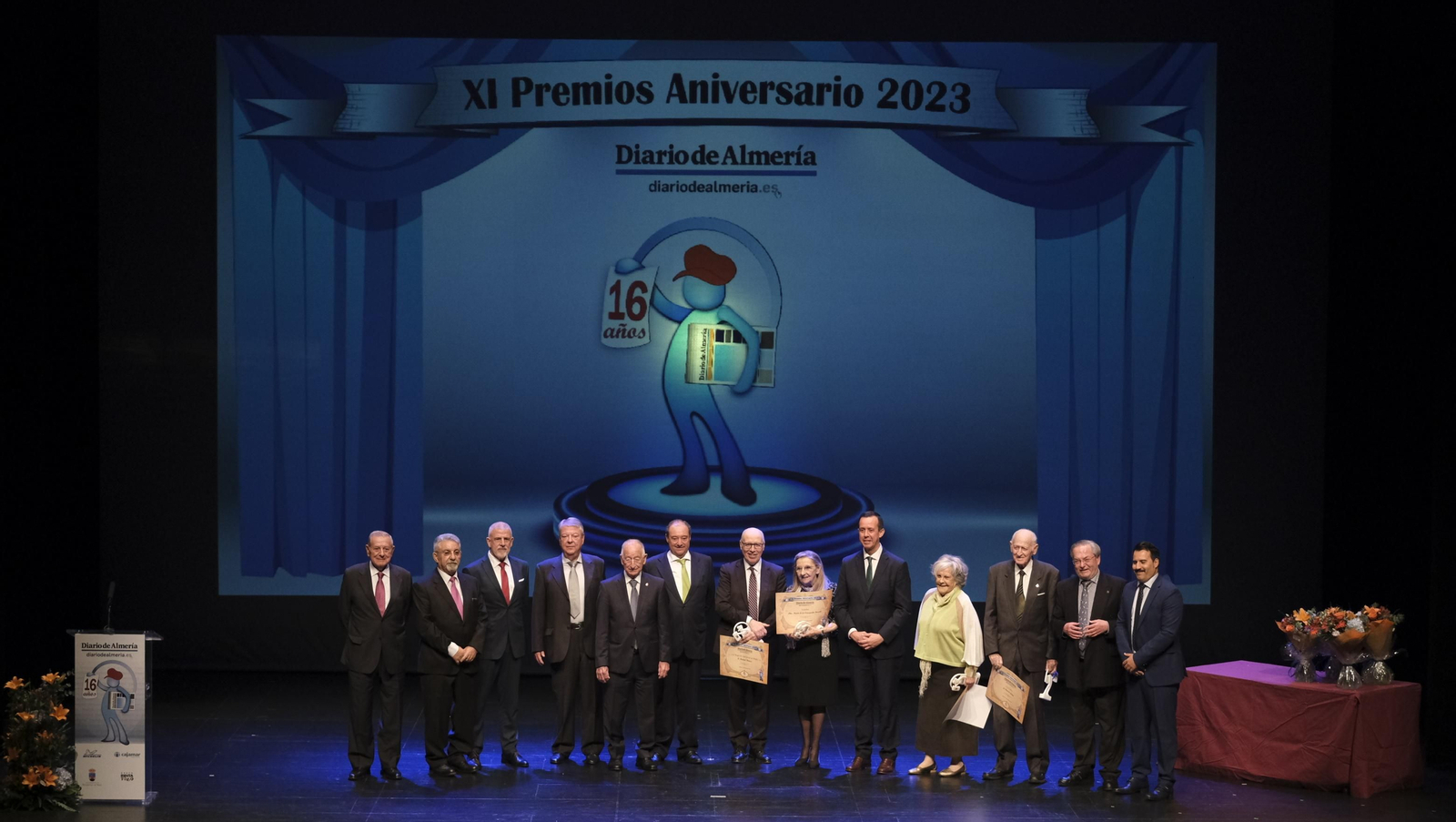 Imágenes de la Gala Aniversario de Diario de Almería, en Roquetas