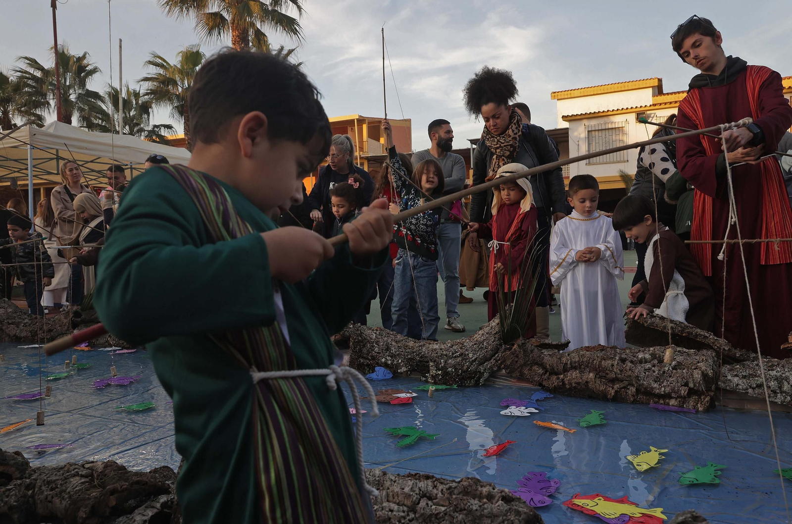 Fotos del Belén Viviente del colegio Salesianos de La Línea