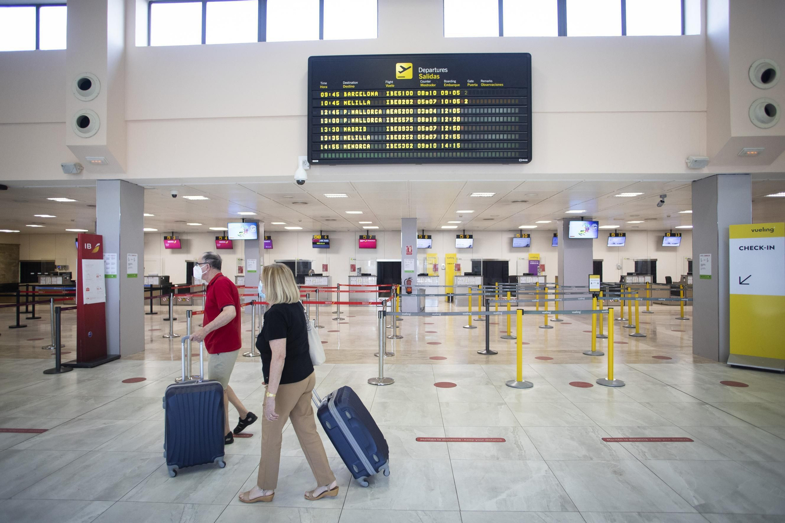 Imagen del interior de la terminal de Chauchina.