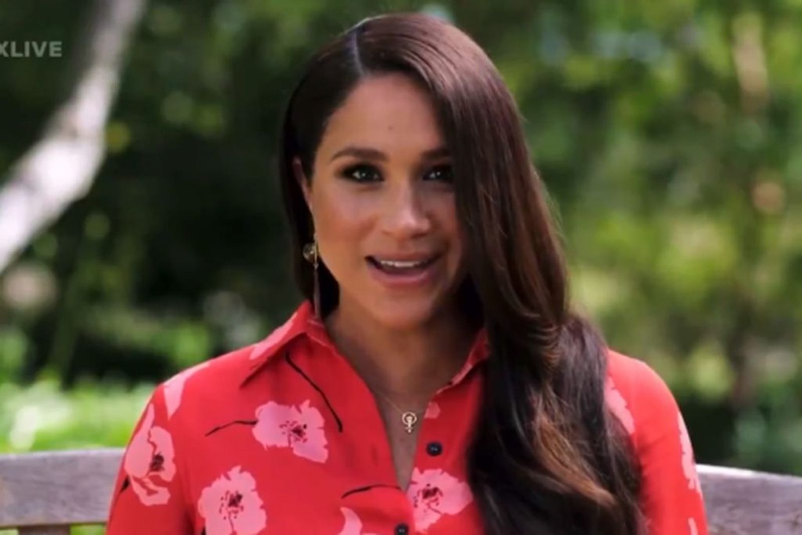 Meghan Markle, durante el vídeo a favor de la vacunación contra el covid-19.