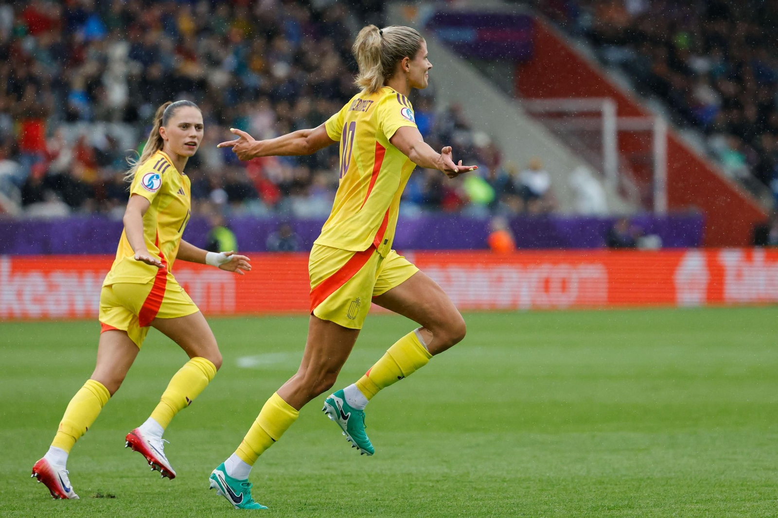 Las fotos de la goleada de España sobre Bélgica en la Eurocopa femenina