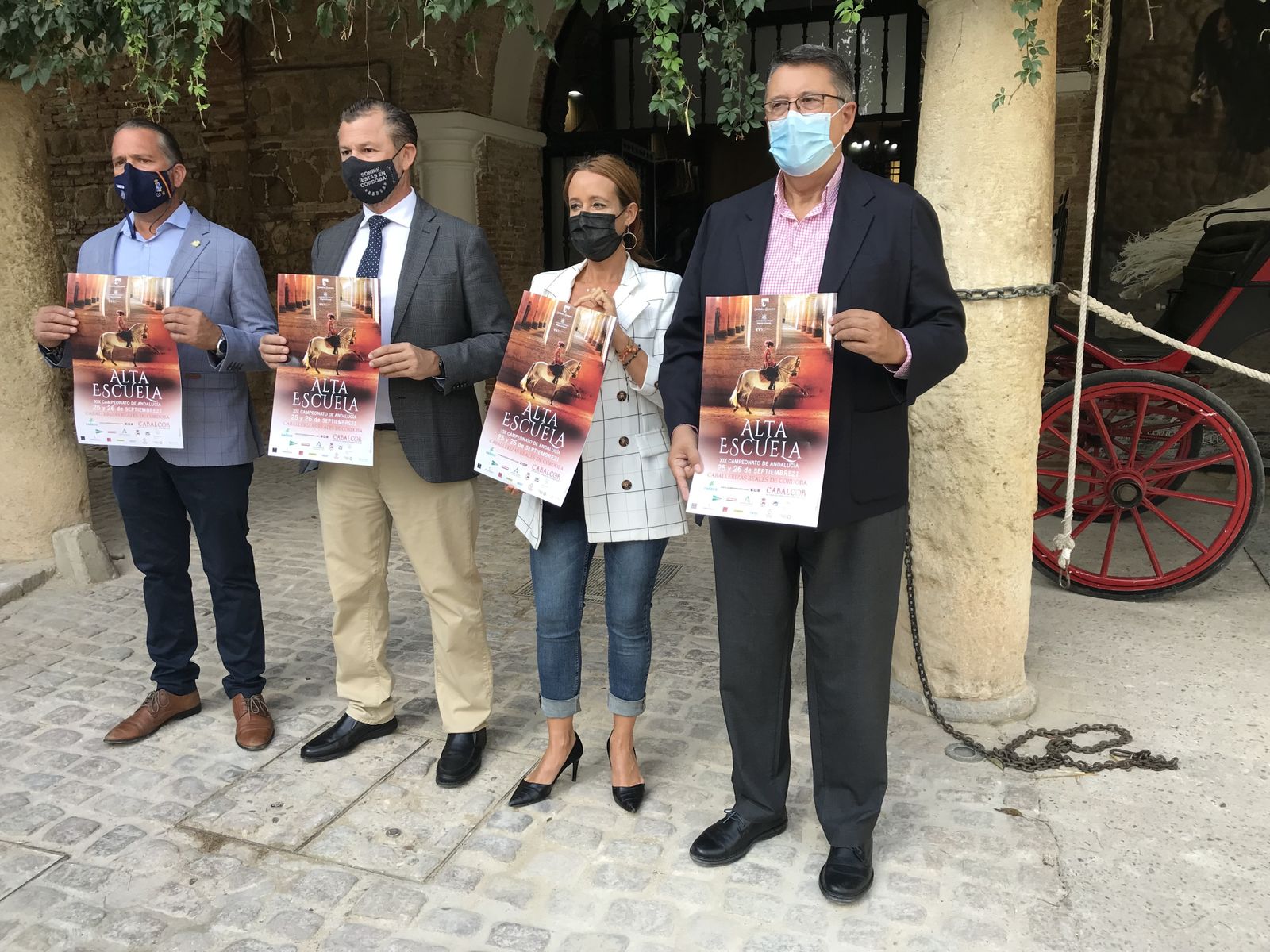 Presentación del Campeonato de Andalucía de Alta Escuela en las Caballerizas Reales.