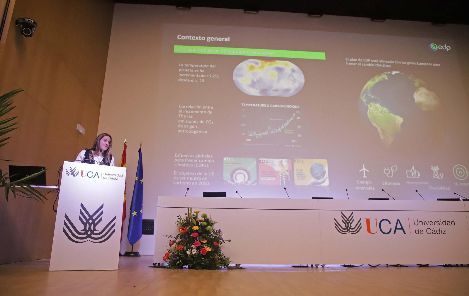 Fotos de la segunda jornada del congreso Rh2edin de energías limpias en la ETSI de Algeciras