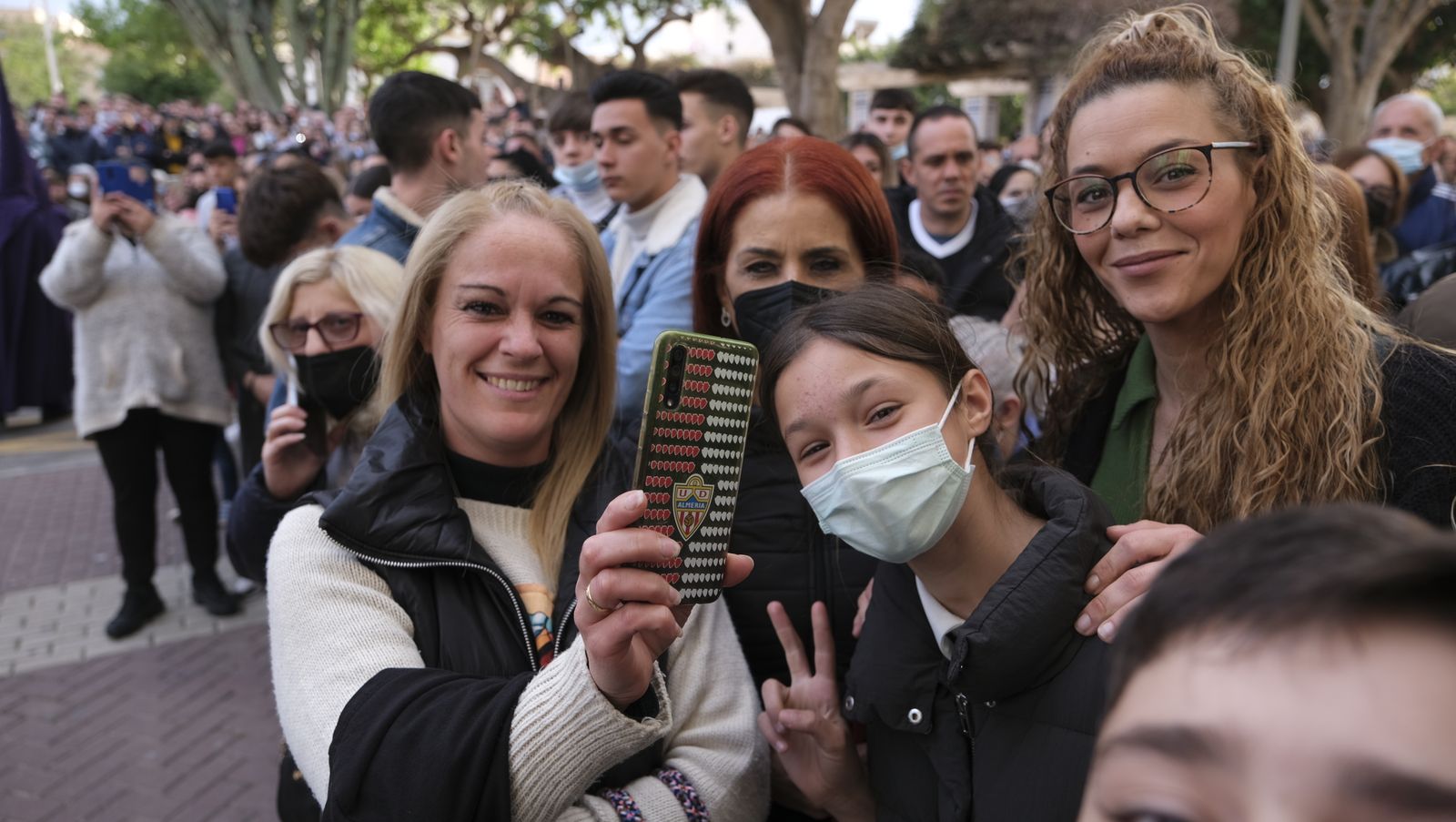Procesión del Encuentro en Almería, en imágenes.