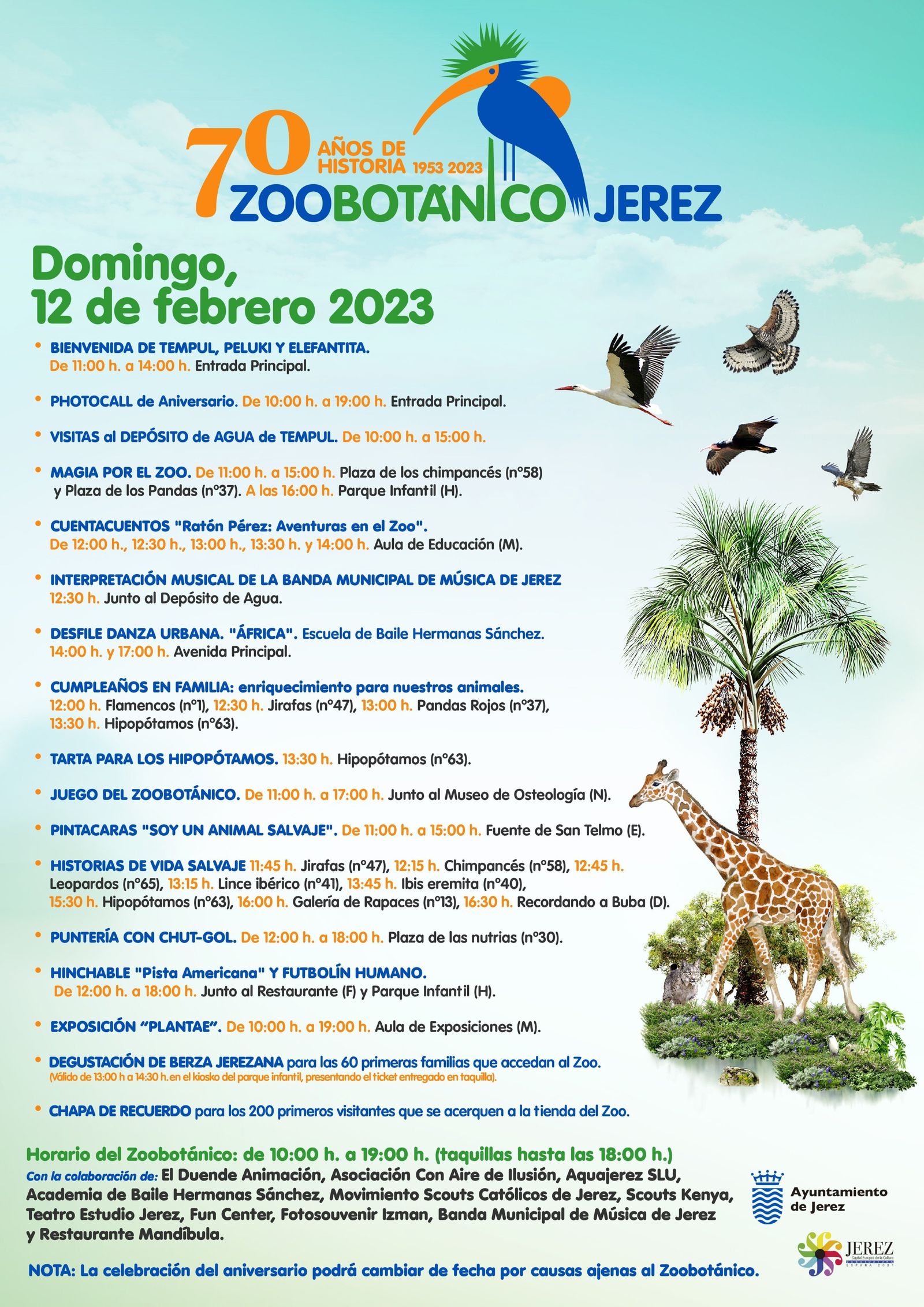 Cumpleaños del Zoobotánico de Jerez