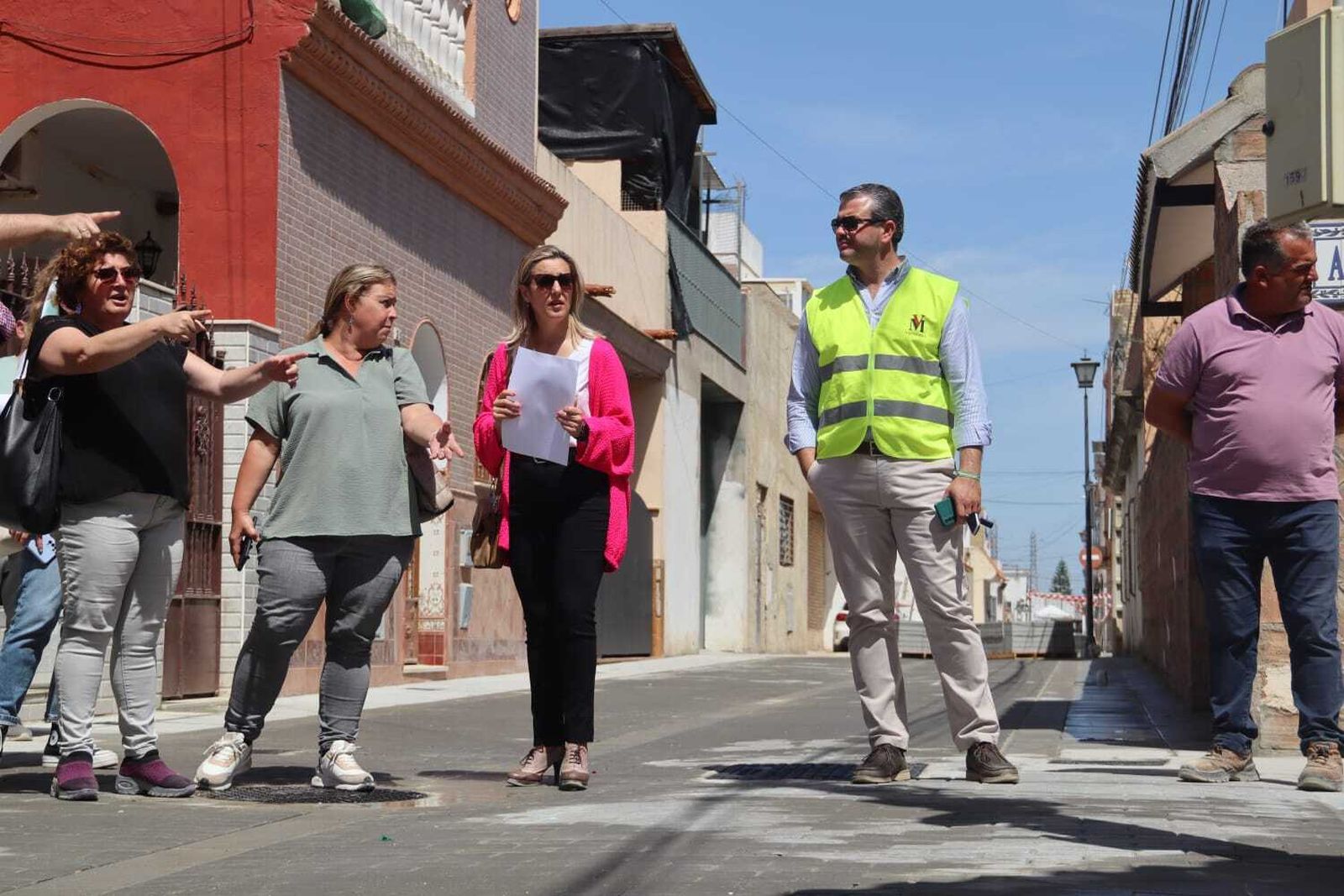 Visita de la alcaldesa a las obras de San Rafael