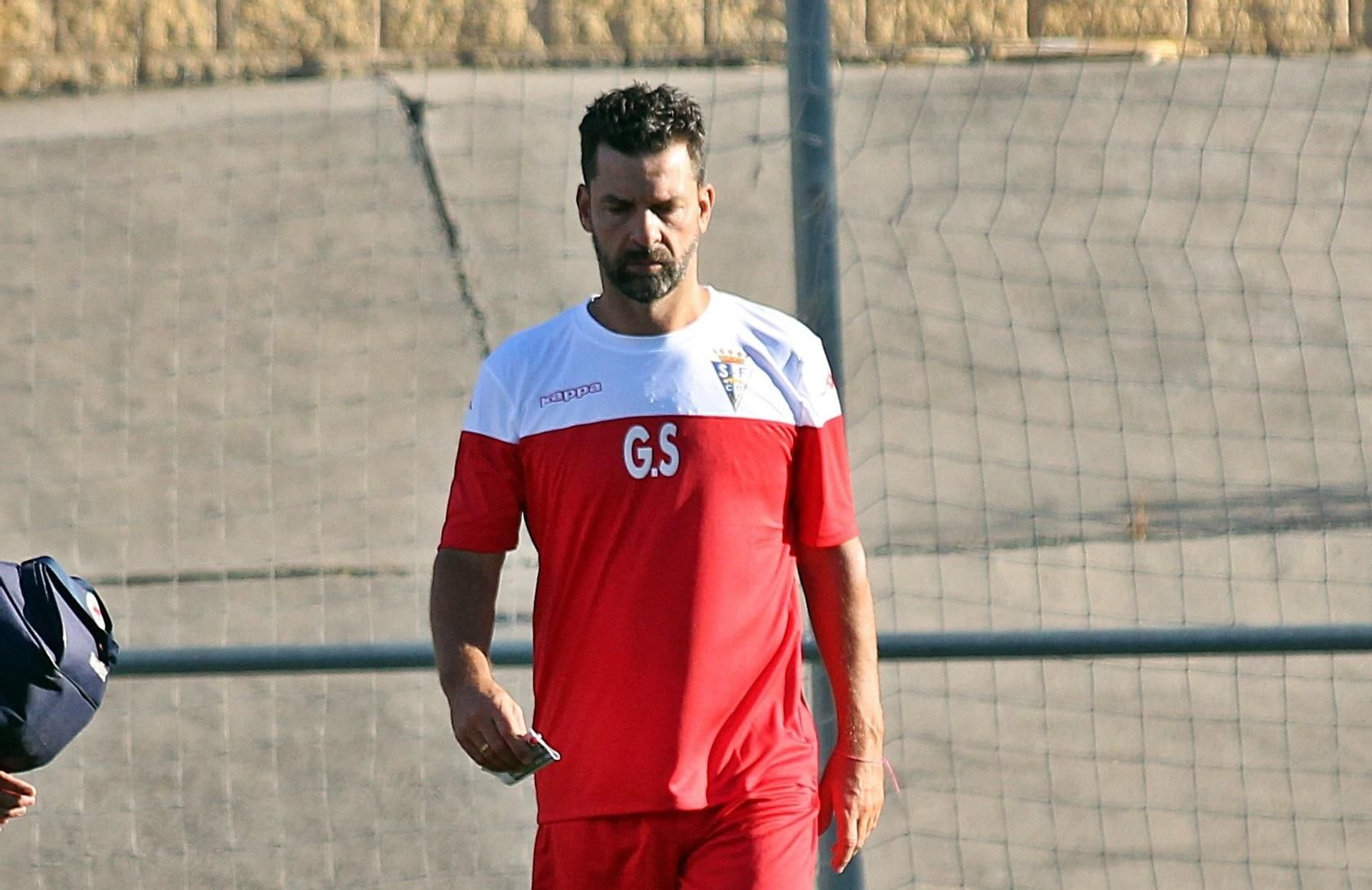 Tito García Sanjuán, durante un partido con el San Fernando.