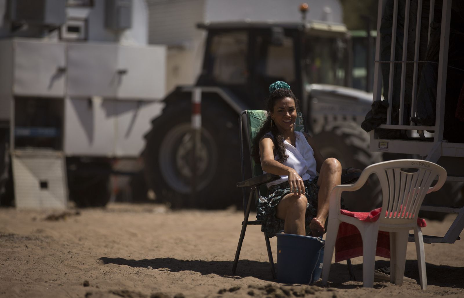 El paso de hermandades del Rocío por la Raya Real