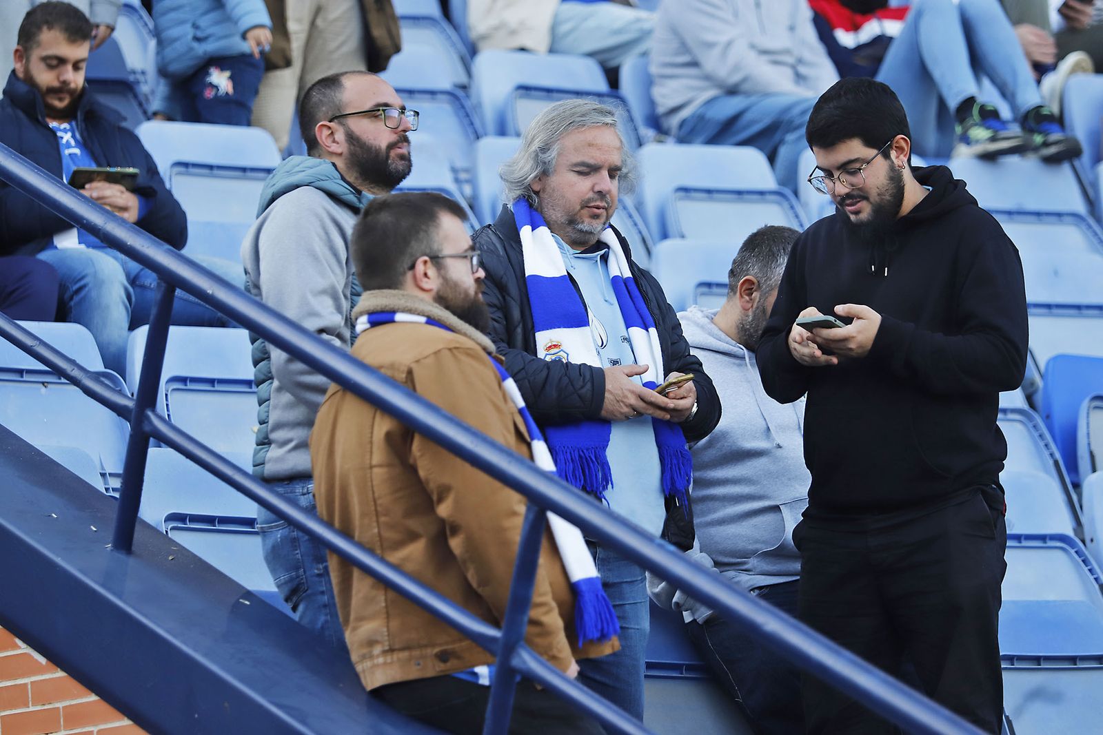 Imágenes del ambiente en el encuentro entre el Recreativo de Huelva y el Real Murcia