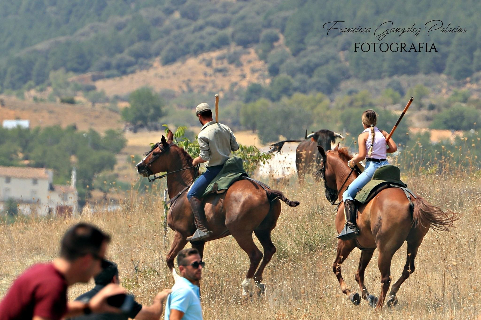 Saltos y fintas de vértigo en los encierros de Santiago de la Espada, en imágenes