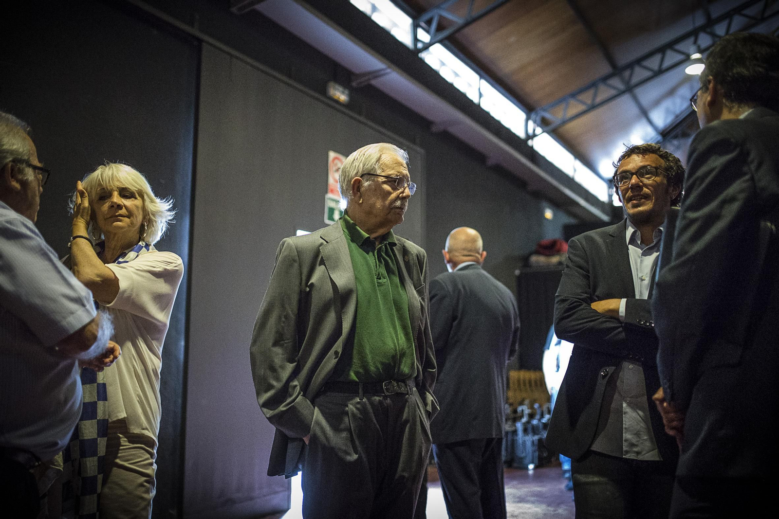 Una de las escasas imágenes de los tres alcaldes gaditanos juntos.