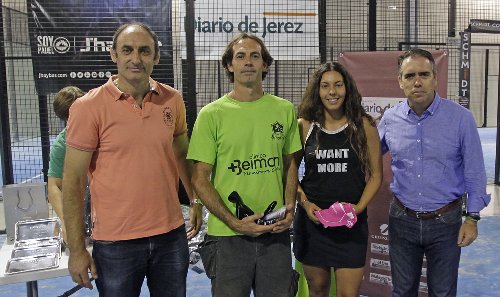 Lalo Laínez y Paula Noble, campeones consolación mixta.