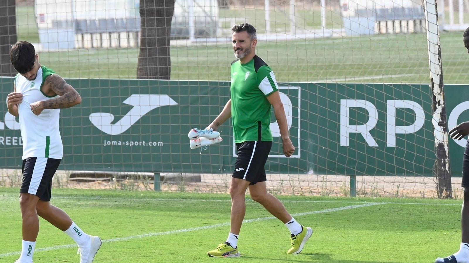 Iván Ania, en la Ciudad Deportiva del Córdoba CF.