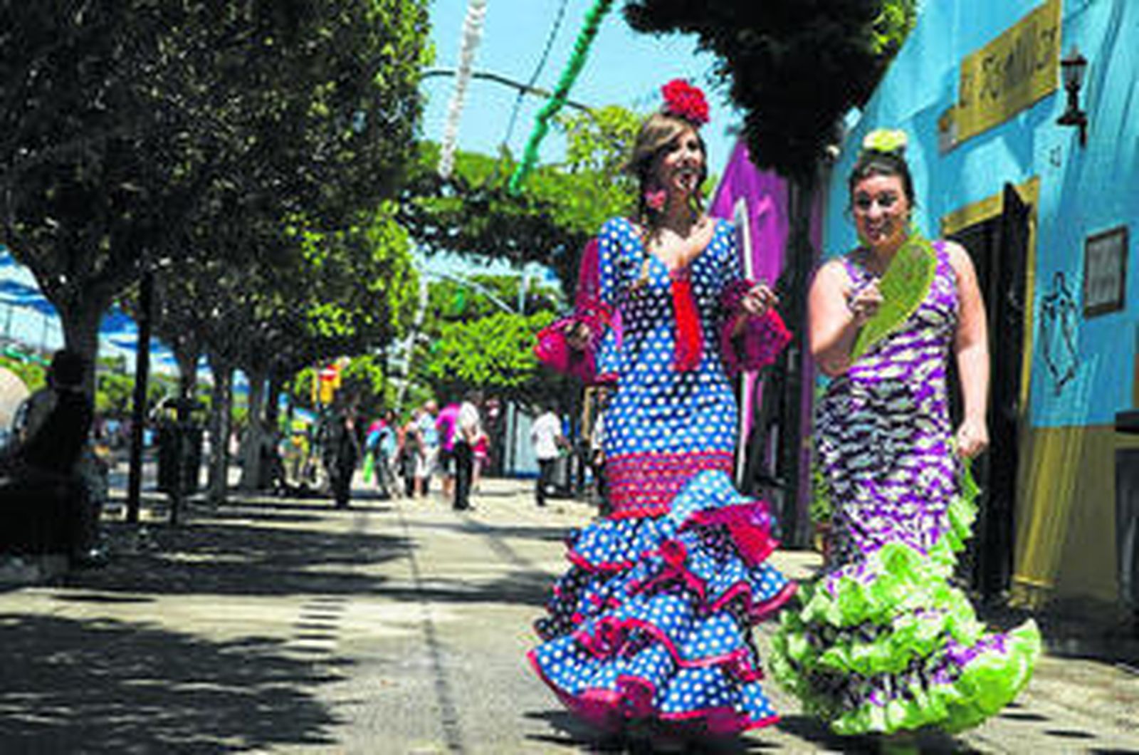 Interior de una caseta del Real.