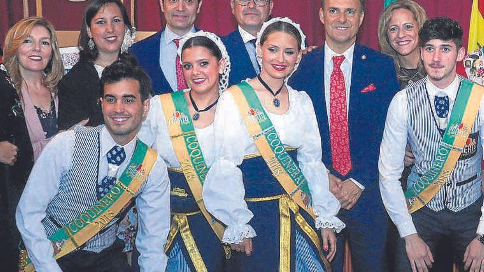 En la inauguración de la caseta Municipal.