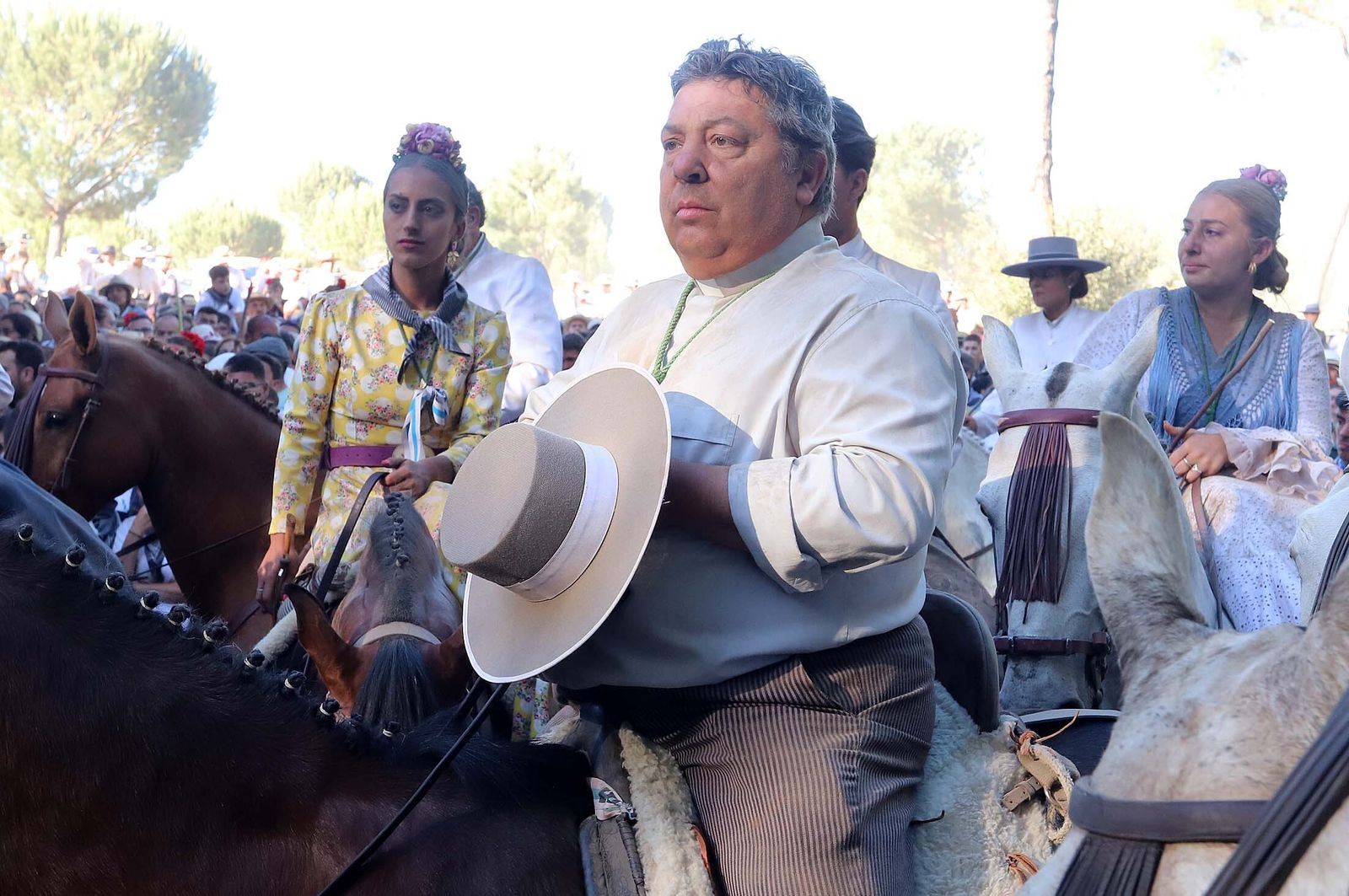 Imágenes de la Hermandad de Huelva a su paso por El Charco