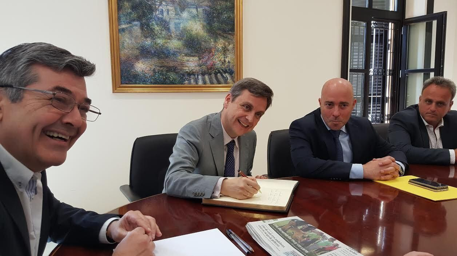 Antonio García Ferrer,  junto a Nacho Macías.