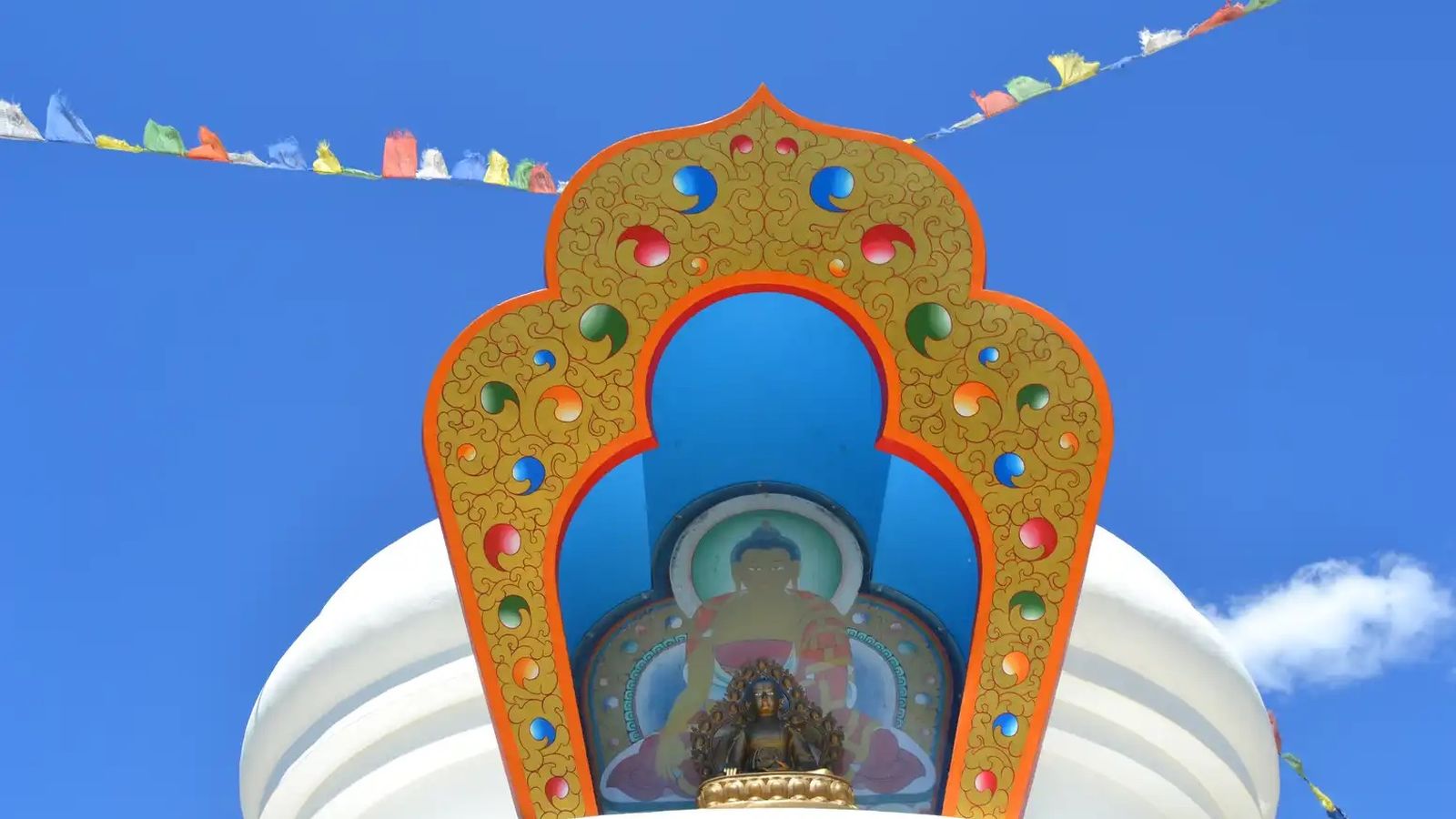 Detalles de la Stupa de Kalachakra.